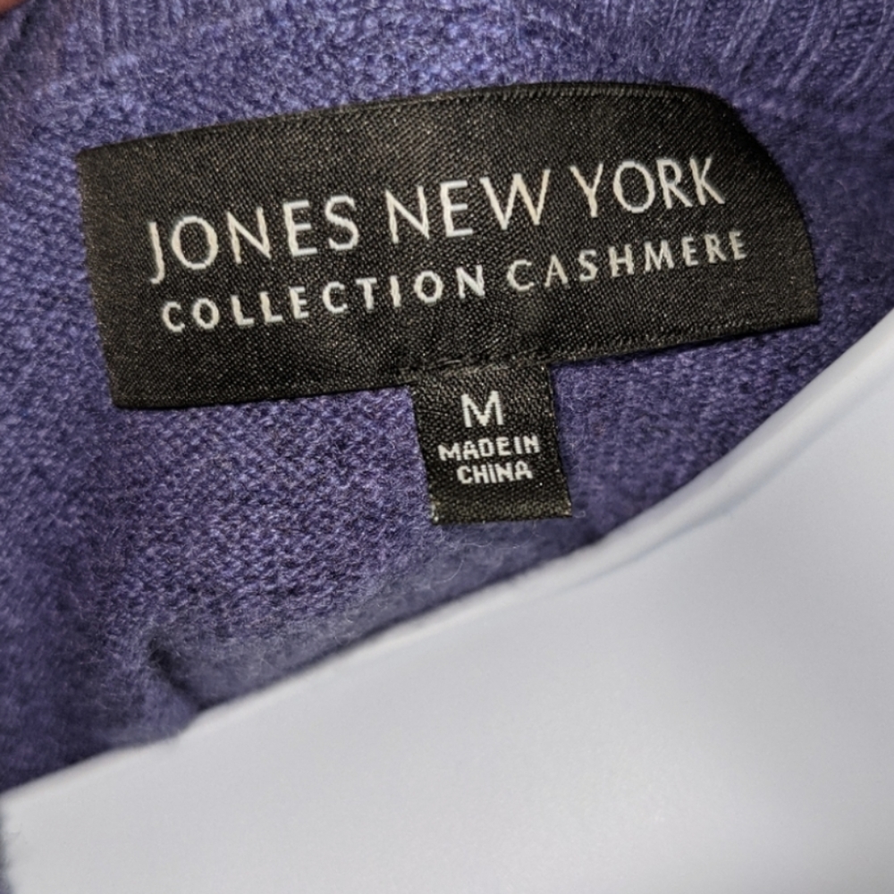 Jones New York 100% Cashmere Women's Knitted Short Sleeve Top - Picture 3 of 6